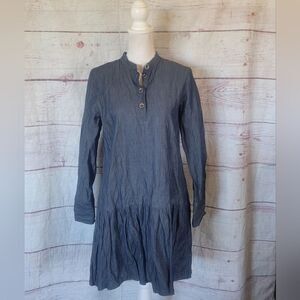 Sea New York Long Sleeve Denim Dress Size 6
